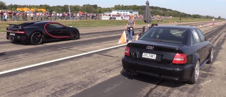 Gammel Audi S4 giver Bugatti Chrion baghjul