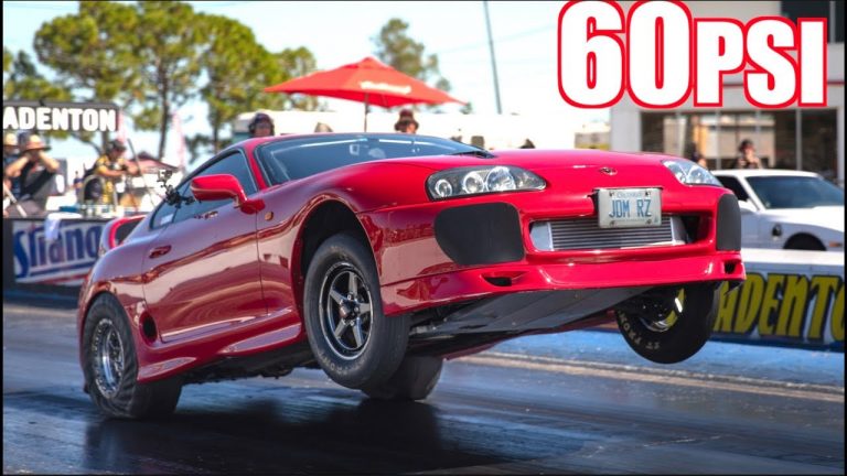 Sindssyg Supra med 1.550 hk i vild wheelie