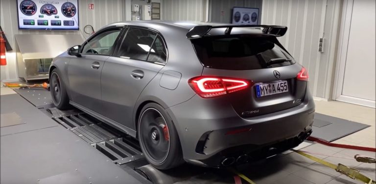Renntech-tunet Mercedes AMG A45 har tæt på 600 hk