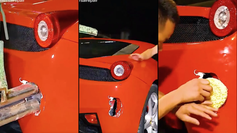 WHAT?! Fikser de lige en Ferrari med nogle nudler?!!