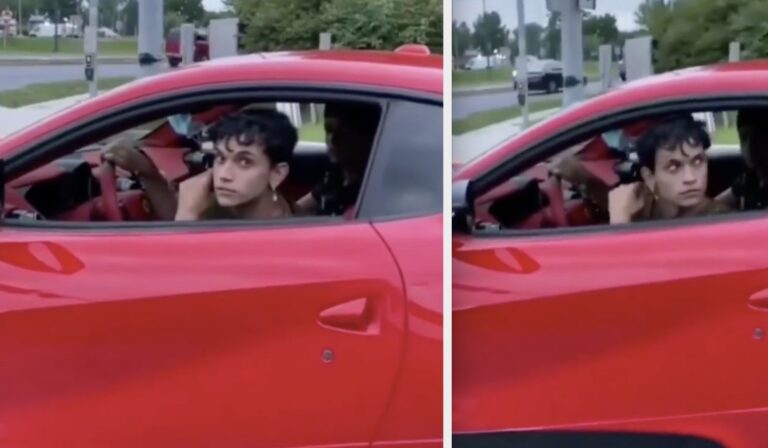 Kaster ost på Ferrari