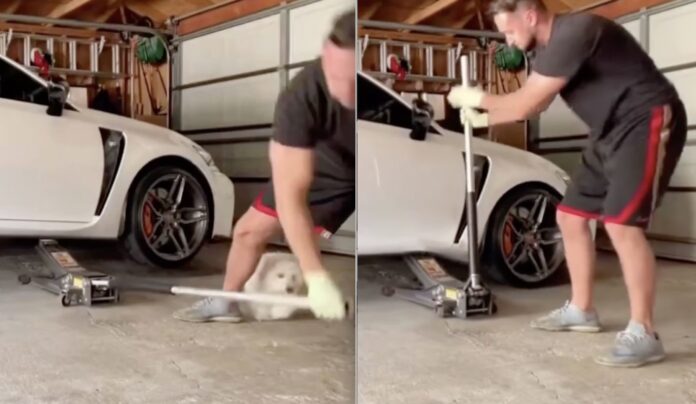 VIDEO: Sådan skal du IKKE løfte din bil