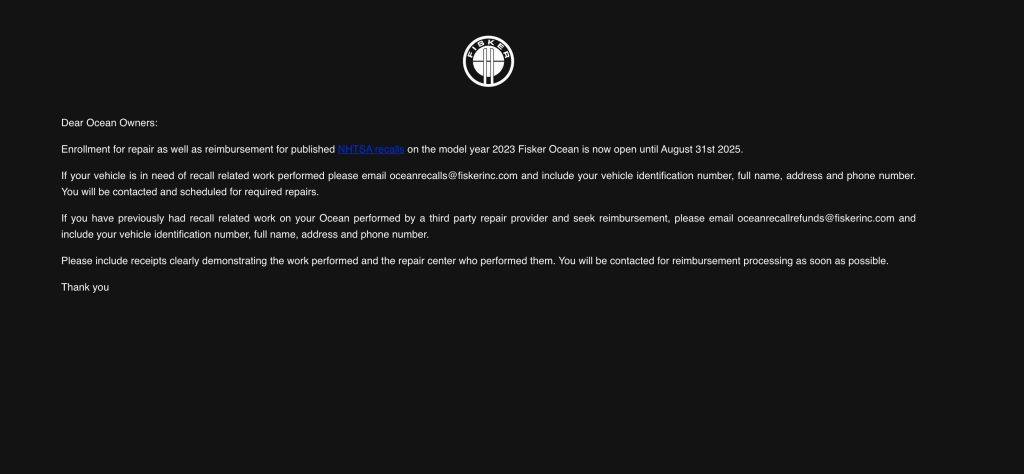 Fisker Inc.'s hjemmeside er 'forsvundet' Fisker Inc.'s hjemmeside er 'forsvundet'